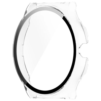 For Haylou Solar Lite (R001) Hard PC Watch Frame Cover with Tempered Glass Screen Film