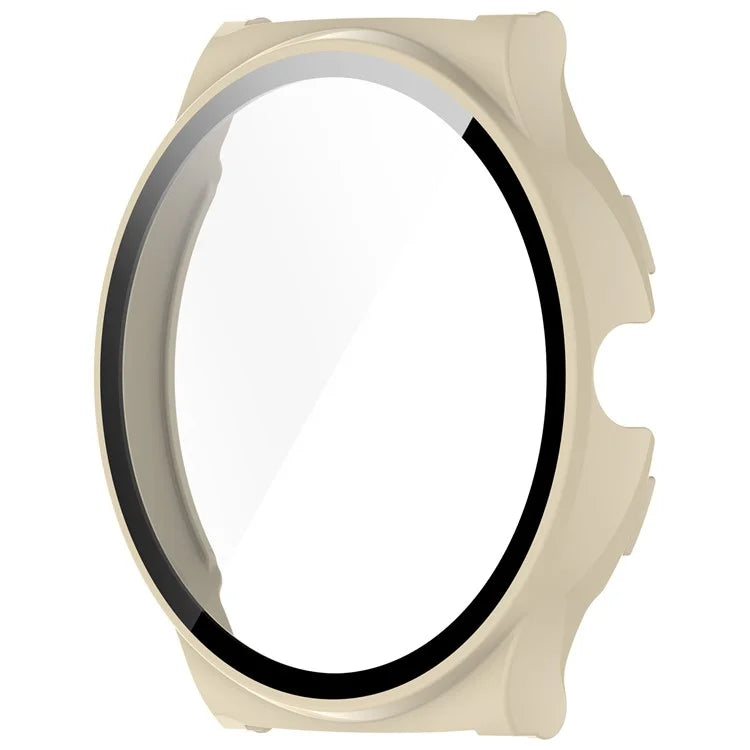 For Haylou Solar Lite (R001) Hard PC Watch Frame Cover with Tempered Glass Screen Film