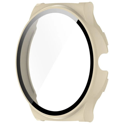 For Haylou Solar Lite (R001) Hard PC Watch Frame Cover with Tempered Glass Screen Film