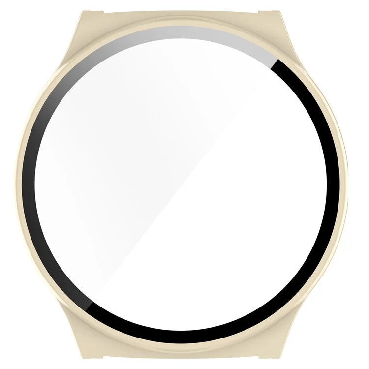For Haylou Solar Lite (R001) Hard PC Watch Frame Cover with Tempered Glass Screen Film