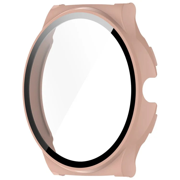 For Haylou Solar Lite (R001) Hard PC Watch Frame Cover with Tempered Glass Screen Film