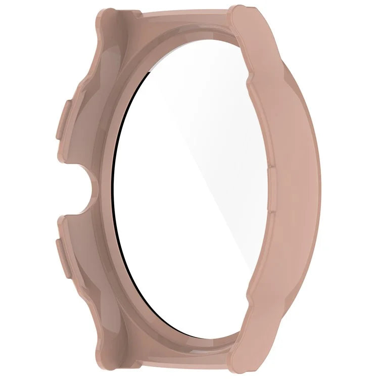 For Haylou Solar Lite (R001) Hard PC Watch Frame Cover with Tempered Glass Screen Film