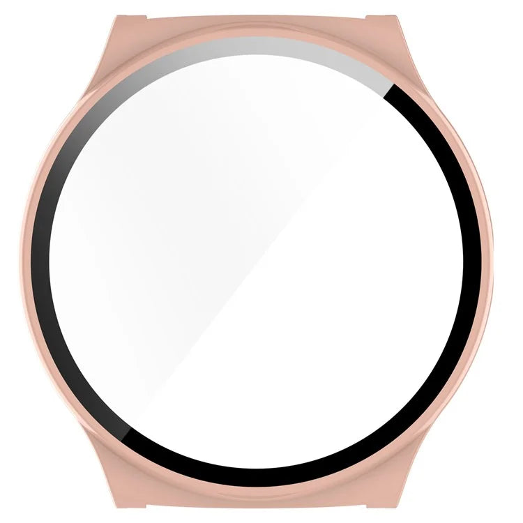 For Haylou Solar Lite (R001) Hard PC Watch Frame Cover with Tempered Glass Screen Film