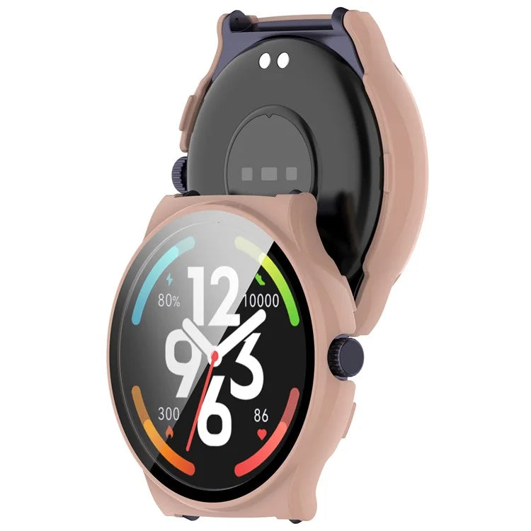 For Haylou Solar Lite (R001) Hard PC Watch Frame Cover with Tempered Glass Screen Film
