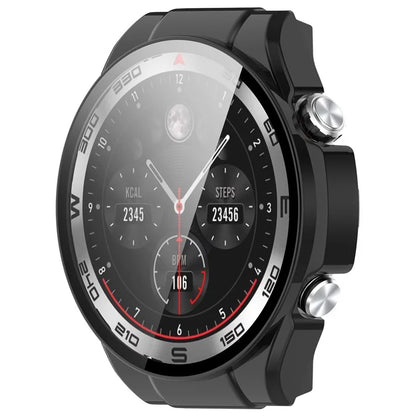 For Haylou Watch R8 Watch Case PC Protective Cover with Tempered Glass Screen Film