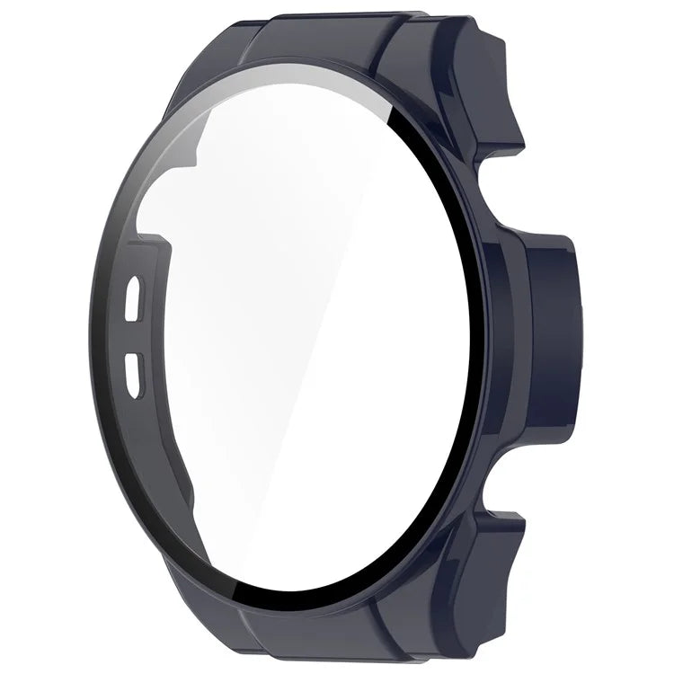 For Haylou Watch R8 Watch Case PC Protective Cover with Tempered Glass Screen Film