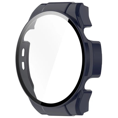 For Haylou Watch R8 Watch Case PC Protective Cover with Tempered Glass Screen Film
