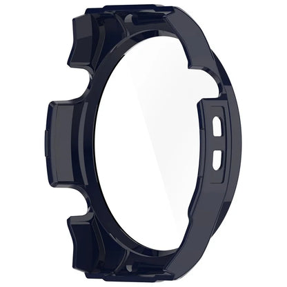 For Haylou Watch R8 Watch Case PC Protective Cover with Tempered Glass Screen Film