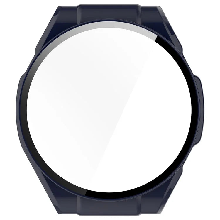 For Haylou Watch R8 Watch Case PC Protective Cover with Tempered Glass Screen Film