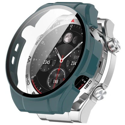 For Haylou Watch R8 Watch Case PC Protective Cover with Tempered Glass Screen Film