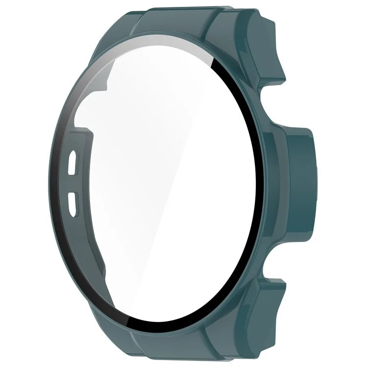 For Haylou Watch R8 Watch Case PC Protective Cover with Tempered Glass Screen Film