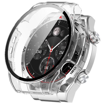 For Haylou Watch R8 Watch Case PC Protective Cover with Tempered Glass Screen Film