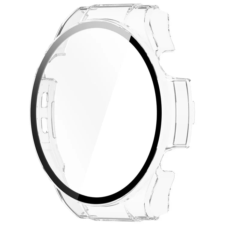For Haylou Watch R8 Watch Case PC Protective Cover with Tempered Glass Screen Film