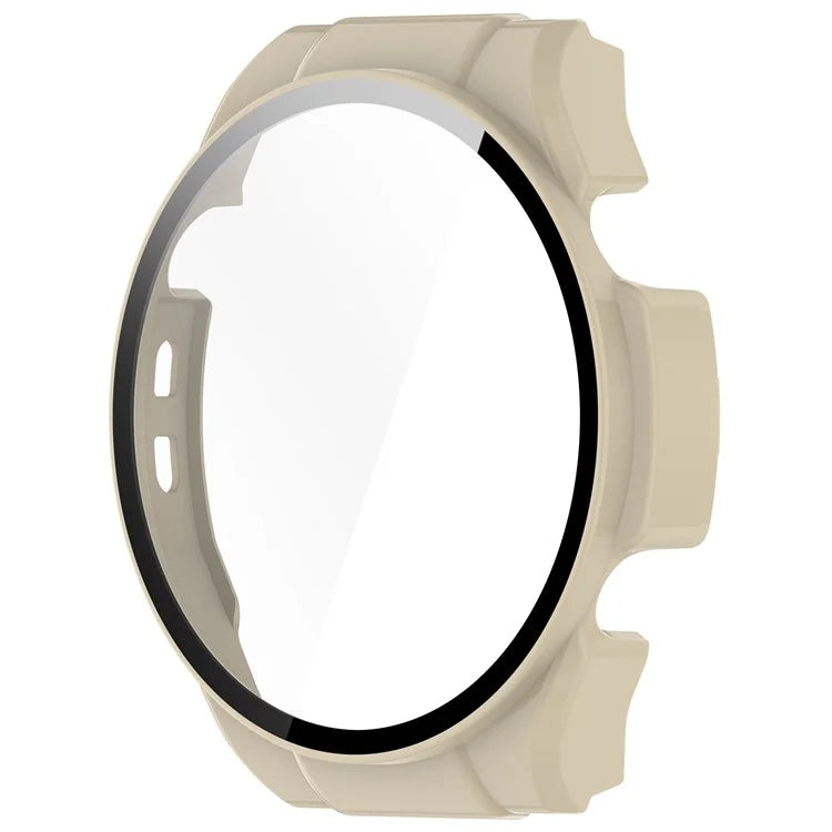 For Haylou Watch R8 Watch Case PC Protective Cover with Tempered Glass Screen Film