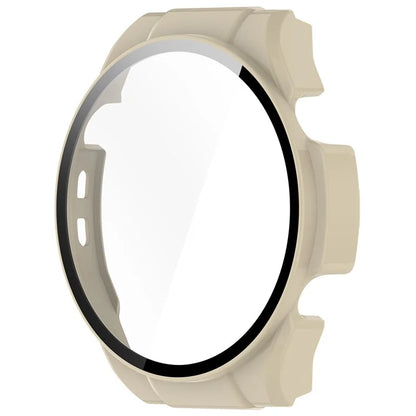For Haylou Watch R8 Watch Case PC Protective Cover with Tempered Glass Screen Film