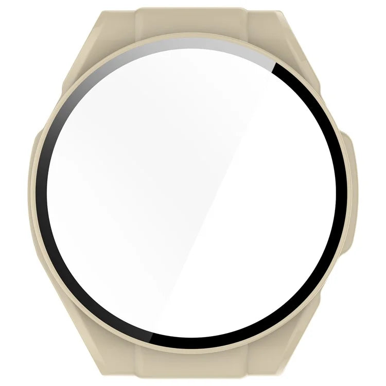 For Haylou Watch R8 Watch Case PC Protective Cover with Tempered Glass Screen Film