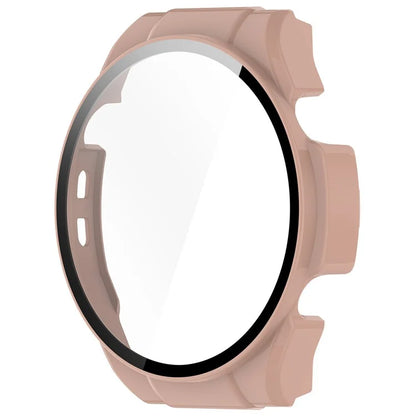 For Haylou Watch R8 Watch Case PC Protective Cover with Tempered Glass Screen Film