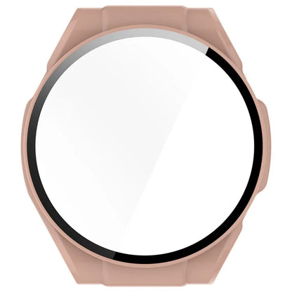 For Haylou Watch R8 Watch Case PC Protective Cover with Tempered Glass Screen Film