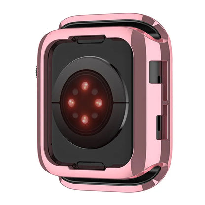 For Apple Watch Series 9 8 7 45mm / 6 5 4 SE (2023) SE (2022) SE 44mm / 3 2 1 42mm TPU Watch Cover Electroplated Hollow Frame