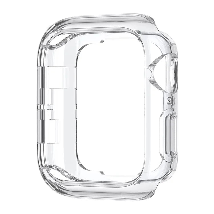 For Apple Watch Series 9 8 7 45mm / 6 5 4 SE (2023) SE (2022) SE 44mm / 3 2 1 42mm TPU Watch Cover Electroplated Hollow Frame