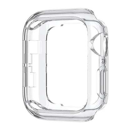 For Apple Watch Series 9 8 7 45mm / 6 5 4 SE (2023) SE (2022) SE 44mm / 3 2 1 42mm TPU Watch Cover Electroplated Hollow Frame