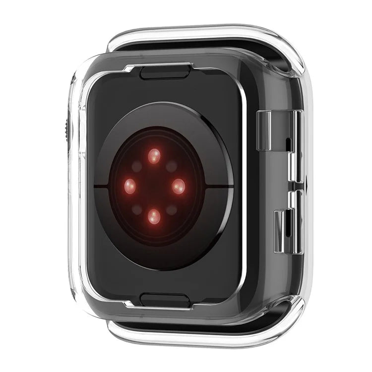 For Apple Watch Series 9 8 7 45mm / 6 5 4 SE (2023) SE (2022) SE 44mm / 3 2 1 42mm TPU Watch Cover Electroplated Hollow Frame