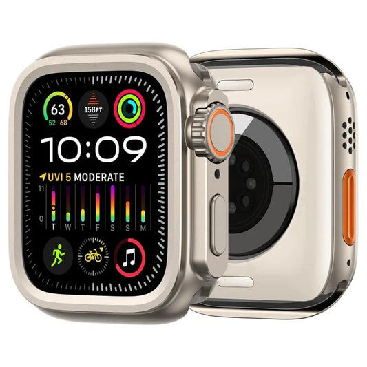 For Apple Watch Series 9  /  8  /  7 45mm Aluminum Alloy Watch Cover Protective Case