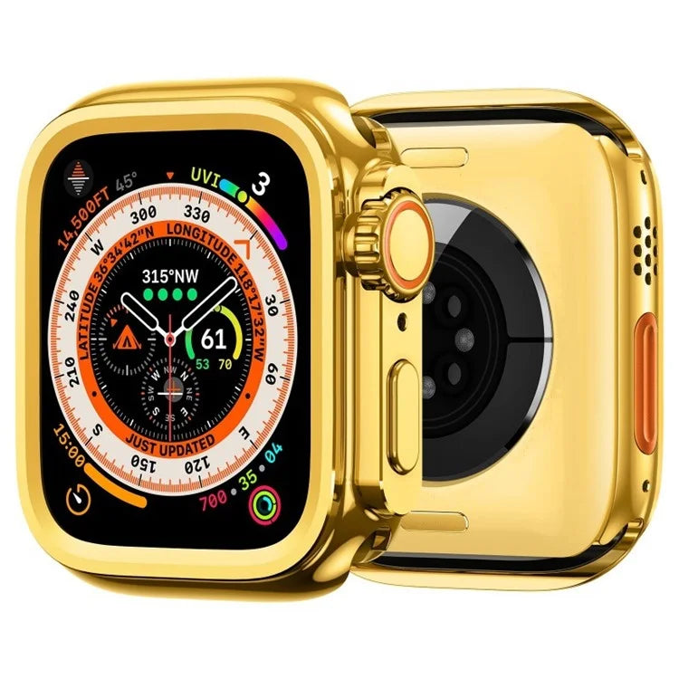 For Apple Watch Series 9  /  8  /  7 45mm Aluminum Alloy Watch Cover Protective Case