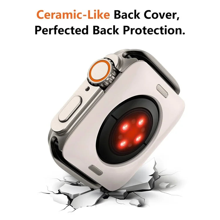 For Apple Watch Series 9  /  8  /  7 45mm Aluminum Alloy Watch Cover Protective Case