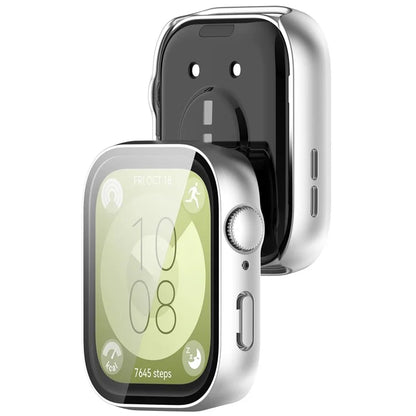 For Huawei Watch Fit 3 Watch Case PC Frame with Tempered Glass Screen Protector