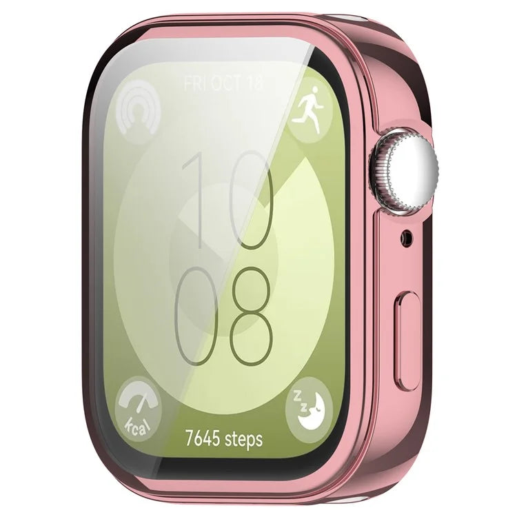 For Huawei Watch Fit 3 Case Electroplating TPU Full Protection Watch Cover