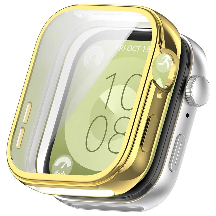 For Huawei Watch Fit 3 Case Electroplating TPU Full Protection Watch Cover