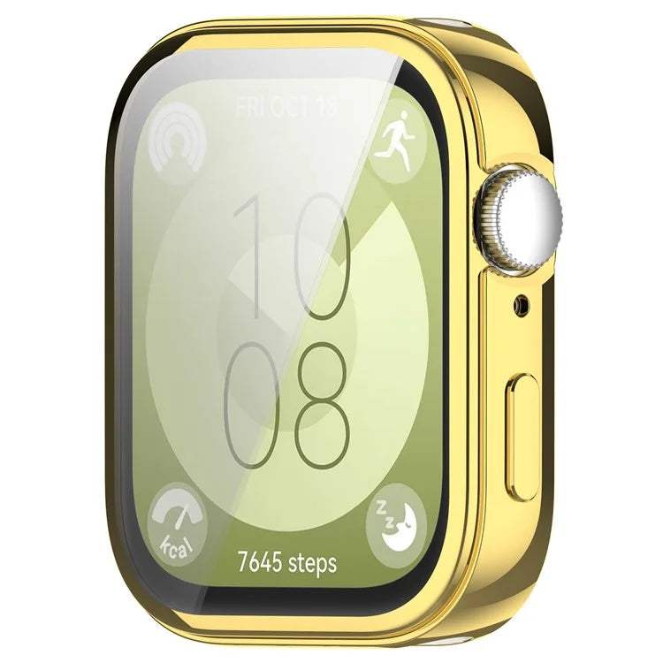 For Huawei Watch Fit 3 Case Electroplating TPU Full Protection Watch Cover