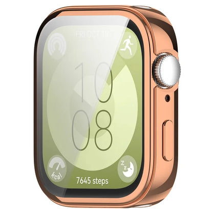 For Huawei Watch Fit 3 Case Electroplating TPU Full Protection Watch Cover