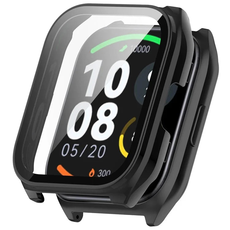 For Haylou Smart Watch 2 Pro (LS02 Pro) PC Protective Watch Case with Tempered Glass Screen Protector