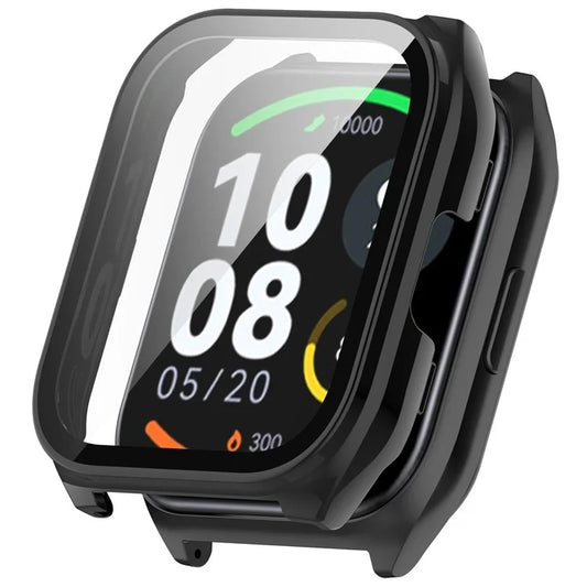 For Haylou Smart Watch 2 Pro (LS02 Pro) PC Protective Watch Case with Tempered Glass Screen Protector