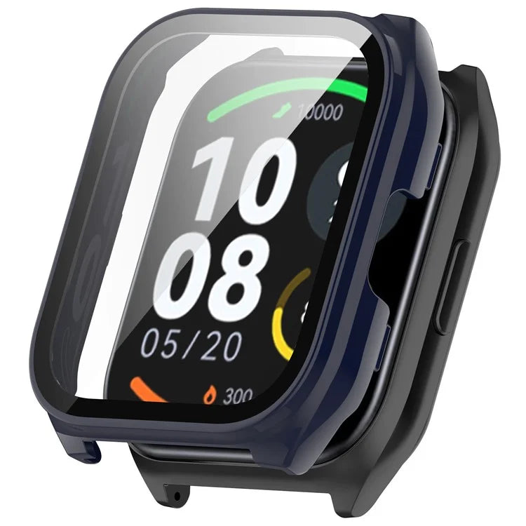 For Haylou Smart Watch 2 Pro (LS02 Pro) PC Protective Watch Case with Tempered Glass Screen Protector