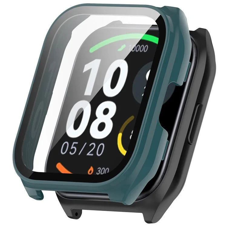 For Haylou Smart Watch 2 Pro (LS02 Pro) PC Protective Watch Case with Tempered Glass Screen Protector