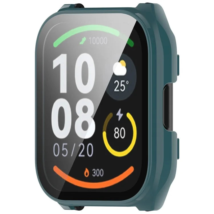 For Haylou Smart Watch 2 Pro (LS02 Pro) PC Protective Watch Case with Tempered Glass Screen Protector