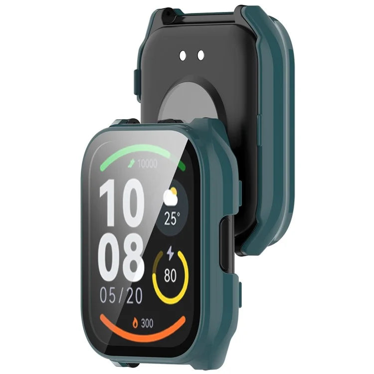 For Haylou Smart Watch 2 Pro (LS02 Pro) PC Protective Watch Case with Tempered Glass Screen Protector
