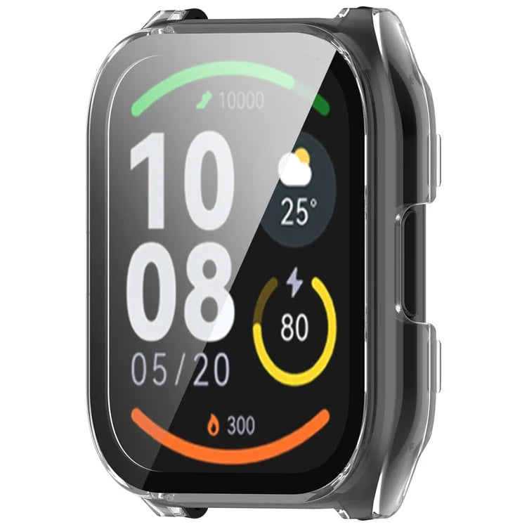 For Haylou Smart Watch 2 Pro (LS02 Pro) PC Protective Watch Case with Tempered Glass Screen Protector