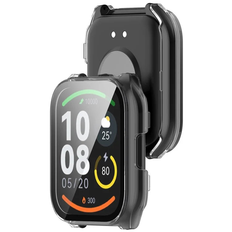 For Haylou Smart Watch 2 Pro (LS02 Pro) PC Protective Watch Case with Tempered Glass Screen Protector