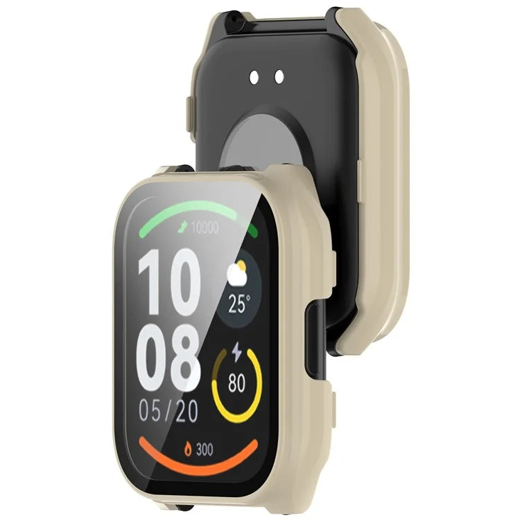 For Haylou Smart Watch 2 Pro (LS02 Pro) PC Protective Watch Case with Tempered Glass Screen Protector