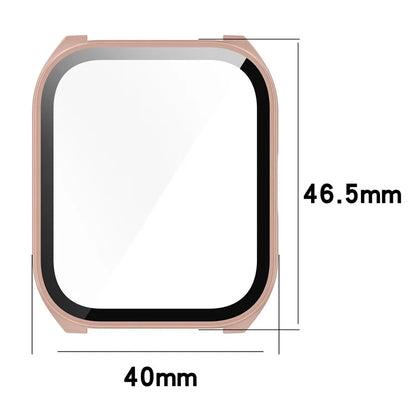 For Haylou Smart Watch 2 Pro (LS02 Pro) PC Protective Watch Case with Tempered Glass Screen Protector