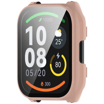 For Haylou Smart Watch 2 Pro (LS02 Pro) PC Protective Watch Case with Tempered Glass Screen Protector