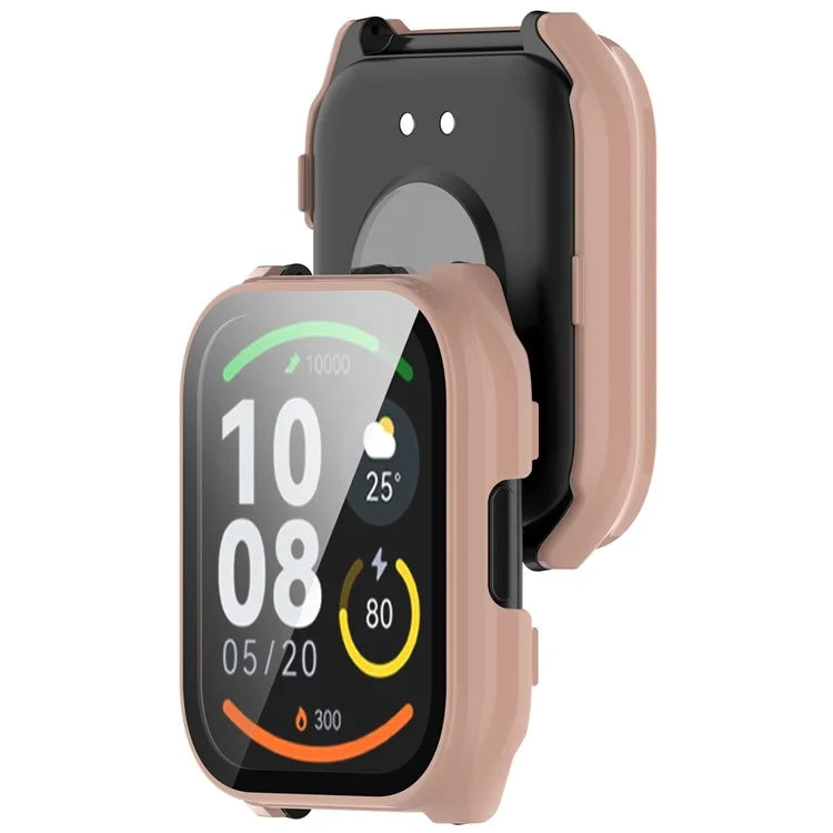 For Haylou Smart Watch 2 Pro (LS02 Pro) PC Protective Watch Case with Tempered Glass Screen Protector