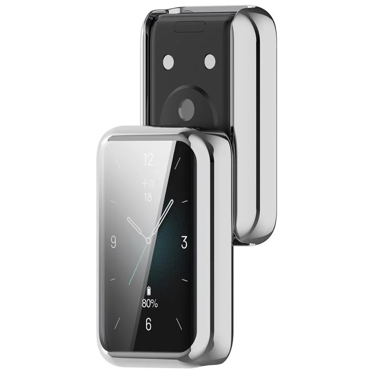 Electroplating Full-Wrapped Watch Frame Case for Honor Band 9 Shockproof TPU Protector