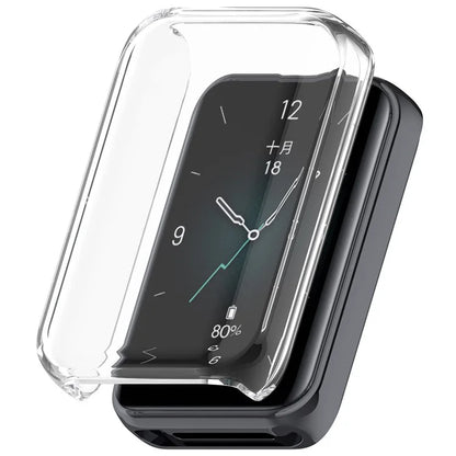 For Honor Band 9 Clear TPU Cover Smartwatch Protector Shockproof Frame Case