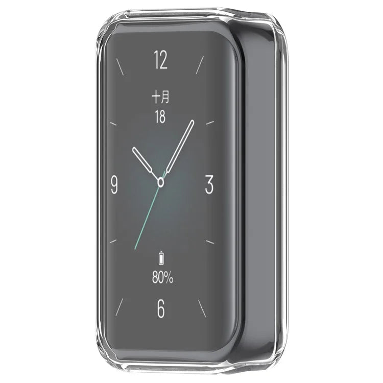 For Honor Band 9 Clear TPU Cover Smartwatch Protector Shockproof Frame Case