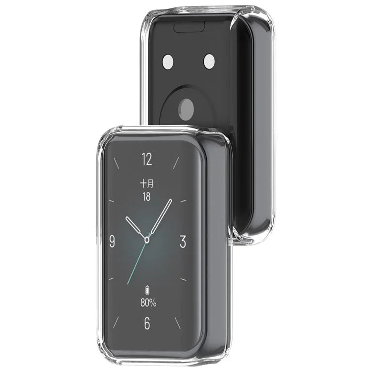For Honor Band 9 Clear TPU Cover Smartwatch Protector Shockproof Frame Case
